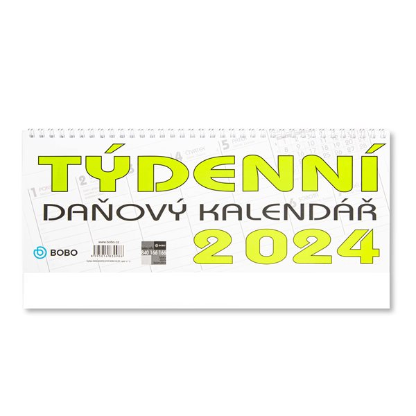 BOBO Kalendář stolní 2024 daňový