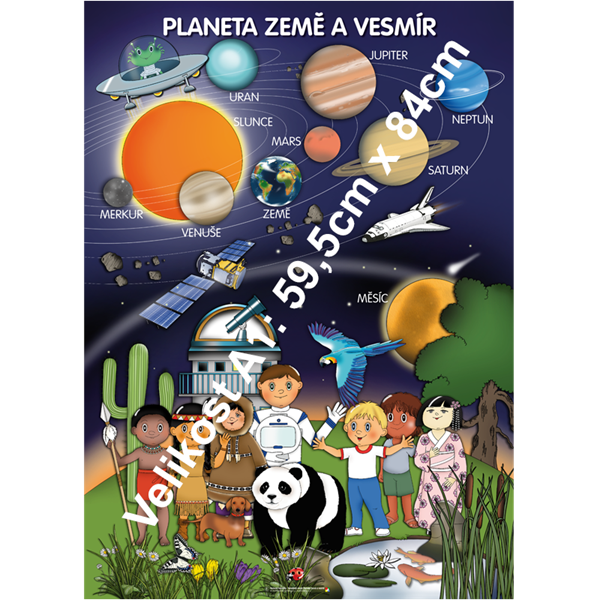 Planeta Země a Vesmír - tematický obraz