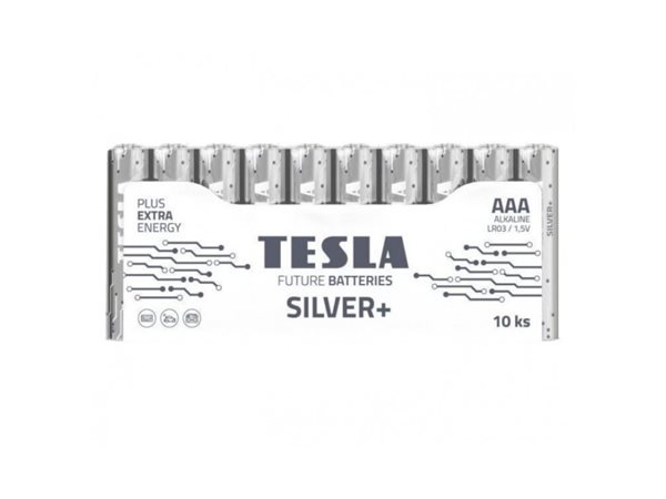 Alkalická tužková baterie AAA Tesla SILVER+ 10 ks