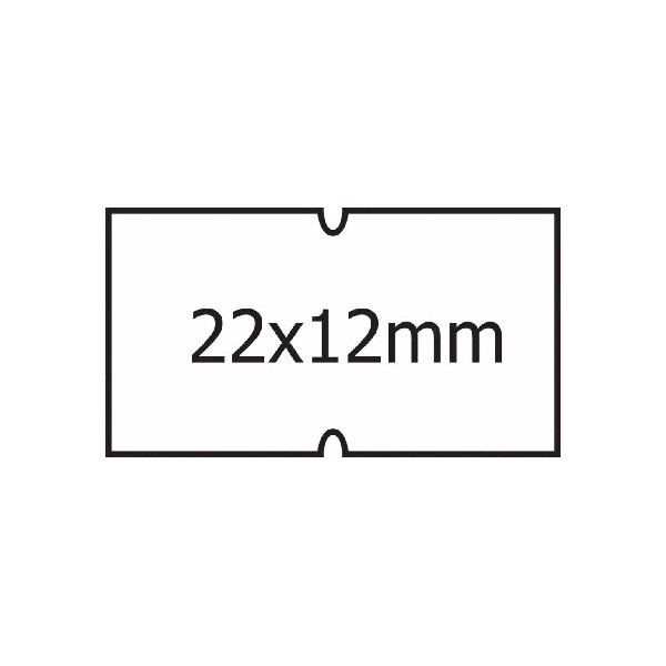 Etikety do etiketovacích kleští COLA-PLY 22 ×12 mm - bílé