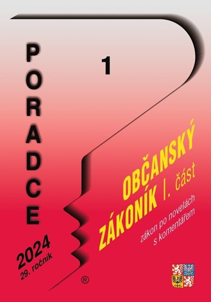 Poradce č. 1/2024 - Občanský zákoník I. část - 15x21 cm