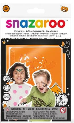 Snazaroo šablony na obličejové barvy 6ks - Halloween