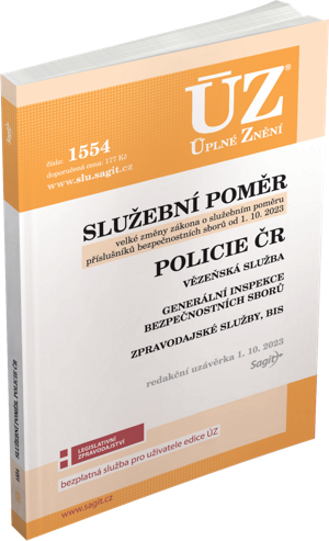 ÚZ 1554 / Služební poměr příslušníků bezpečnostních sborů