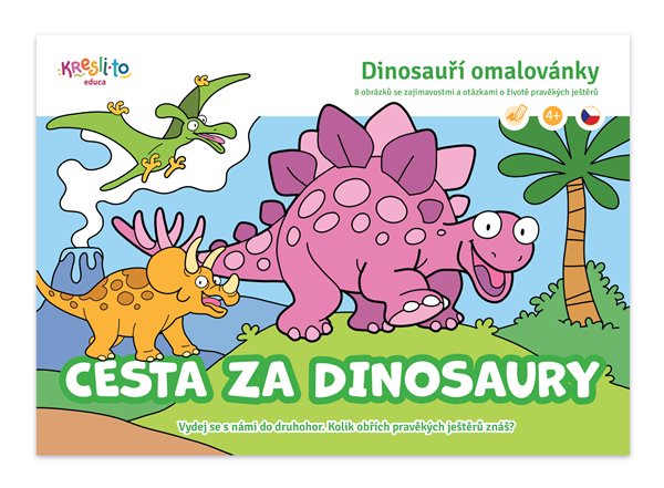 Cesta za dinosaury - Dinosauří omalovánky