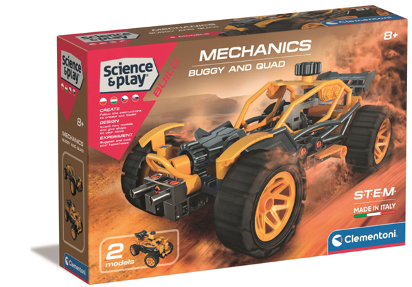 Clementoni Mechanická laboratoř - Buggy a čtyřkolka 2 v 1