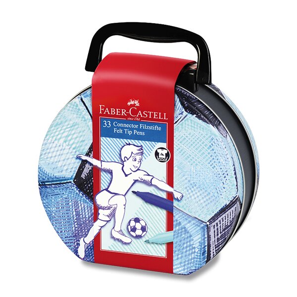 Dětské fixy Faber-Castell Connector - fotbal