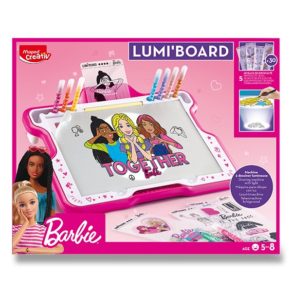 Sada Maped Creativ Barbie Lumi Board - tabule s podsvícením