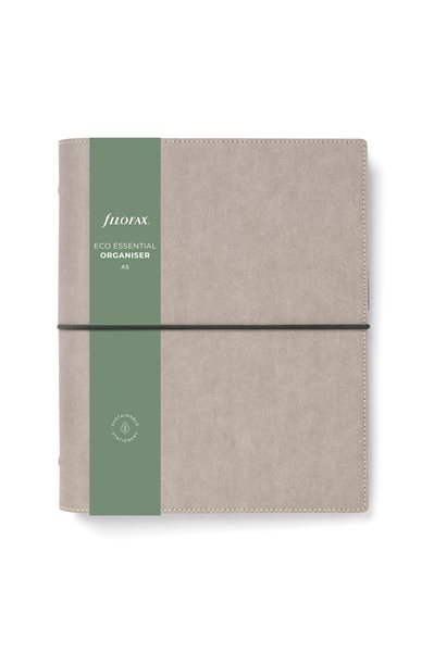 Kroužkový diář 2024 Filofax Eco Essentials A5 - ash grey