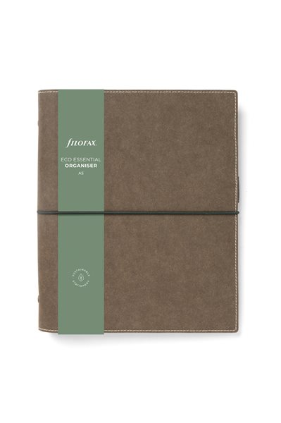 Kroužkový diář 2024 Filofax Eco Essentials A5 - dark walnut