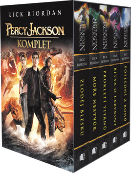 PERCY JACKSON - 1.-5.díl - box - Rick Riordan - 14x21