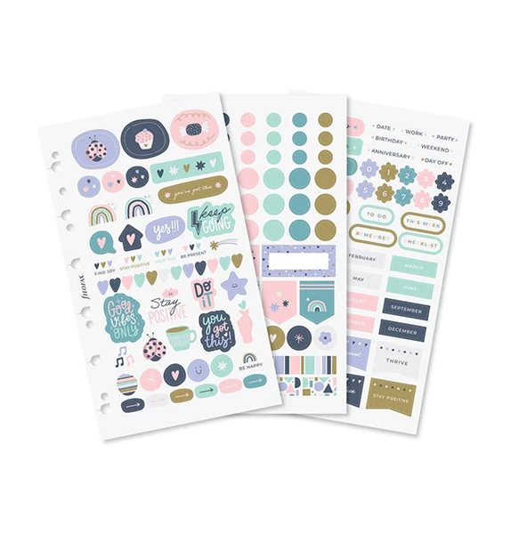 Samolepky Filofax Good Vibes osobní/A5 - 3 × 2 listy