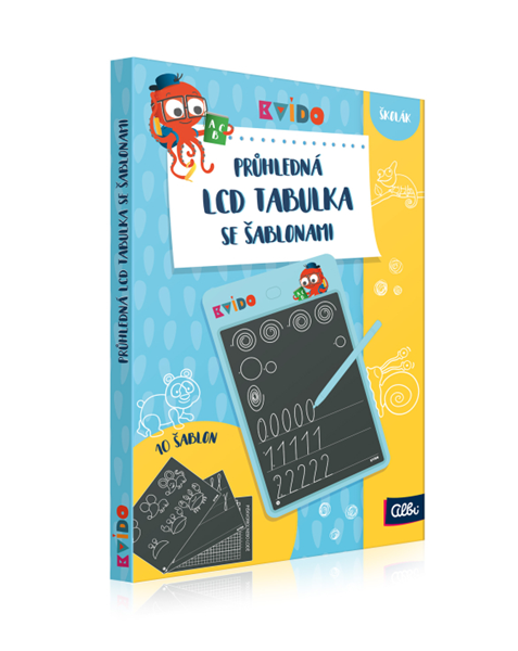 Kvído - Průhledná LCD tabulka se šablonami