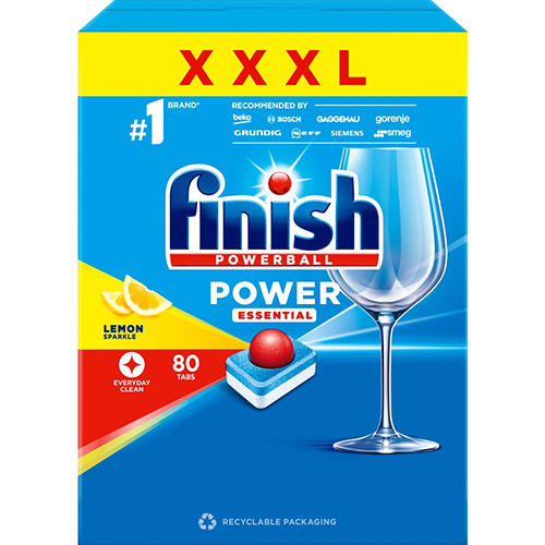 Finish tablety do myčky All in 1 Power - Lemon (80 ks)