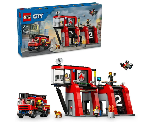 LEGO® City 60414 Hasičská stanice s hasičským vozem