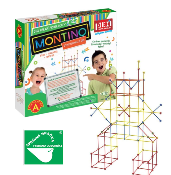 Montino 310 - stavebnice 3D trubičky