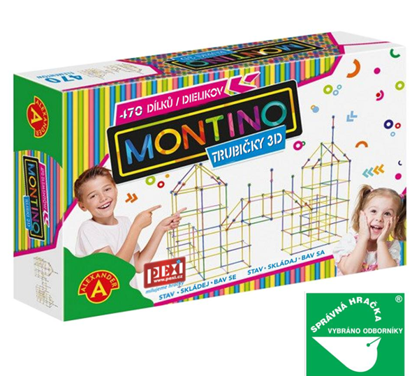 Montino 470 - stavebnice 3D trubičky