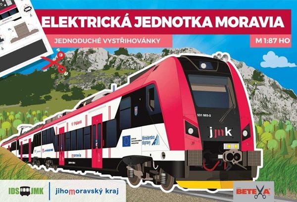 Elektrická jednotka MORAVIA - Jednoduchá vystřihovánka - neuveden