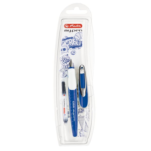 Bombičkové pero Herlitz my.pen - modro-bílé