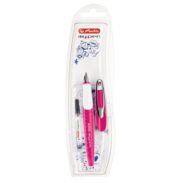 Bombičkové pero Herlitz my.pen - růžovo-bílé