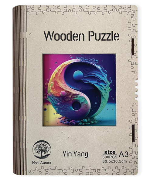 Dřevěné puzzle WOODEN Jin Jang - 300 dílků