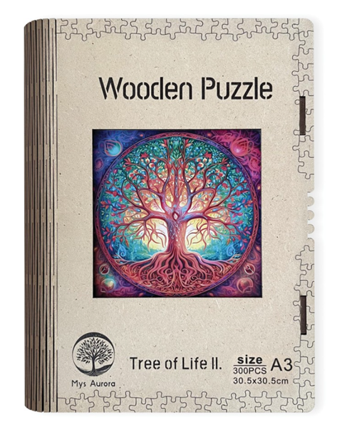 Dřevěné puzzle WOODEN strom života II. - 300 dílků