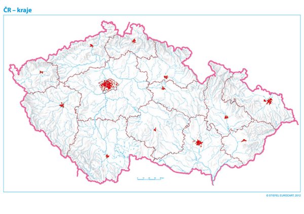 Slepé mapy ČR – sada