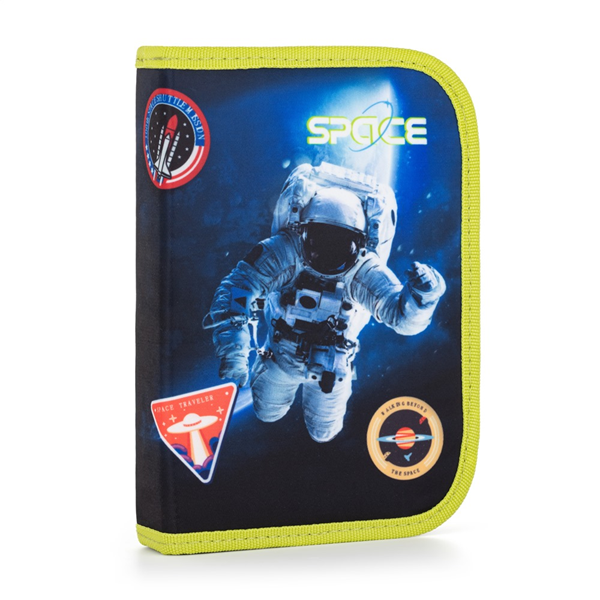 Penál 1patrový 2 klopy prázdný - Space 2024