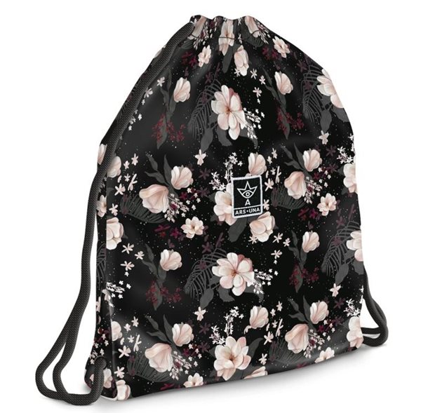 Sáček na přezůvky Ars Una - Flowery Black