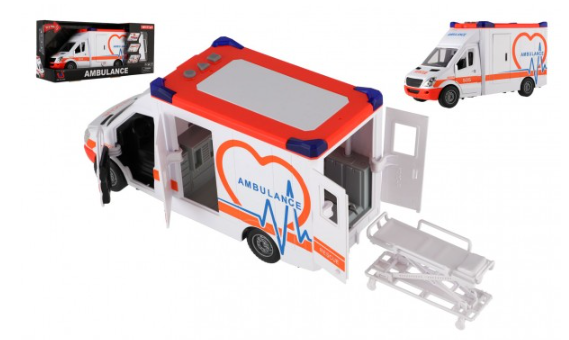 Auto ambulance 28 cm s lehátkem