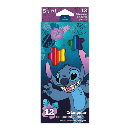 Pastelky trojhranné Colorino Stitch - 12 barev