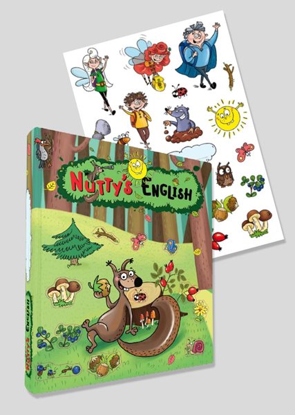 Nutty’s English 1 – šanon pro žákovské portfolio + samolepky