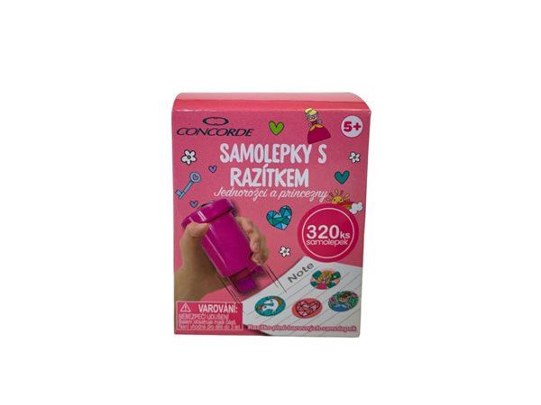 Samolepky s razítkem CONCORDE Jednorožci a princezny