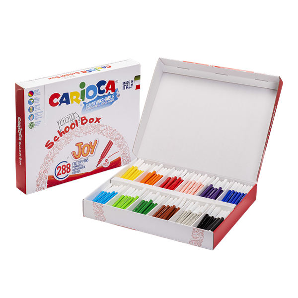 Fixy Carioca Joy školní balení - papírový box 288 ks