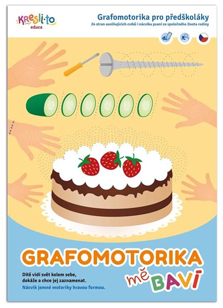 Grafomotorika mě baví 2 - Pracovní sešit pro předškoláky - A4