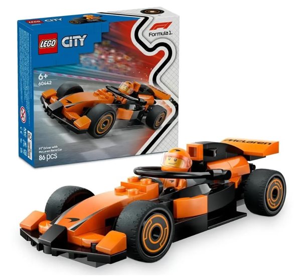 LEGO® City 60442 Jezdec F1 se závodním vozem McLaren