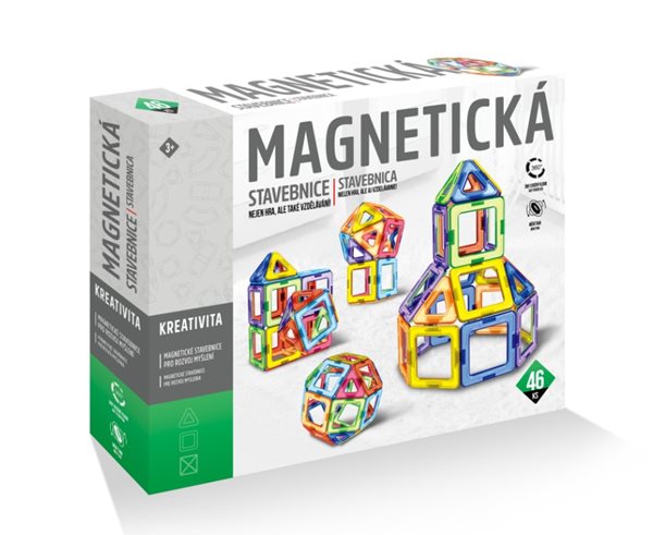 Magnetická stavebnice 46 ks