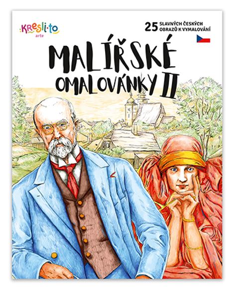 Malířské omalovánky II - 25 slavných českých obrazů k vymalování - A4
