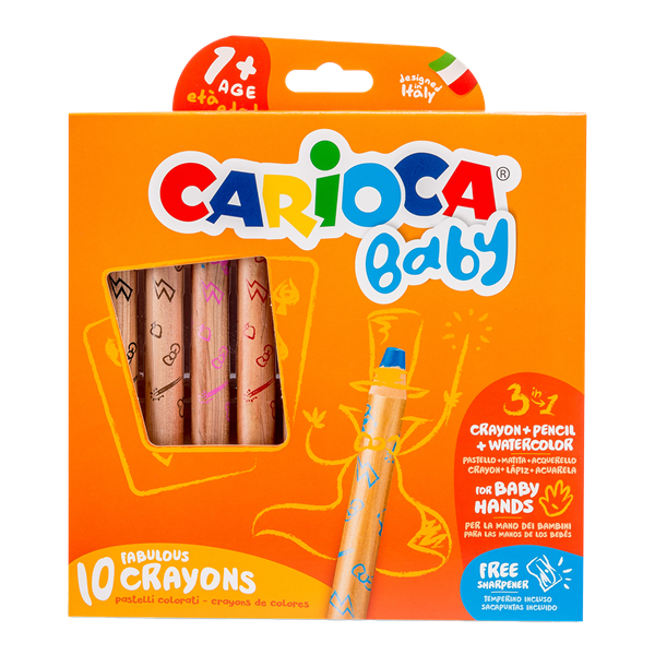 Multifunkční voskovky 3 v 1 Carioca Baby 1+