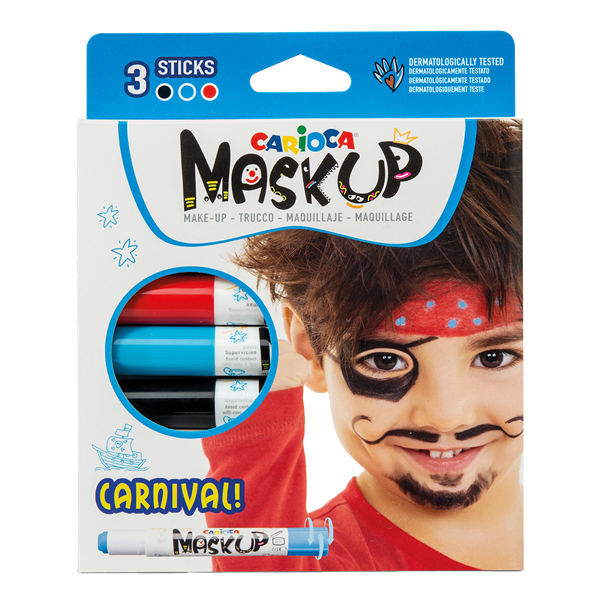Obličejové barvy v tyčince Carioca Carnival - 3 ks