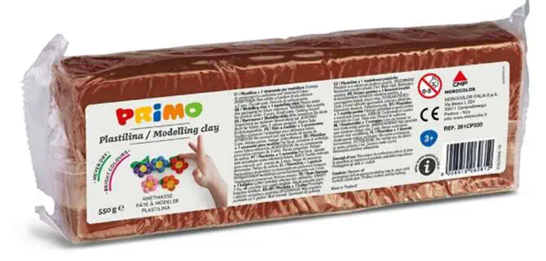 Plastelína PRIMO 550 g - hnědá