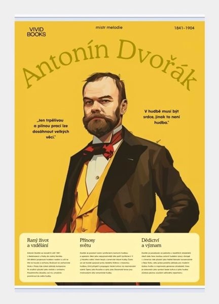 Plátěný obraz Antonín Dvořák 1000 × 1400 mm - B0