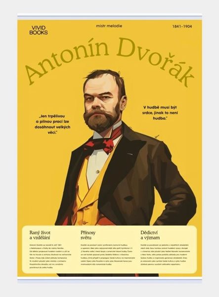 Plátěný obraz Antonín Dvořák 420 × 594 mm - A2