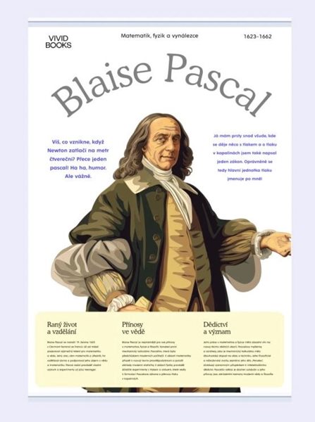 Plátěný obraz Blaise Pascal 420 × 594 mm - A2
