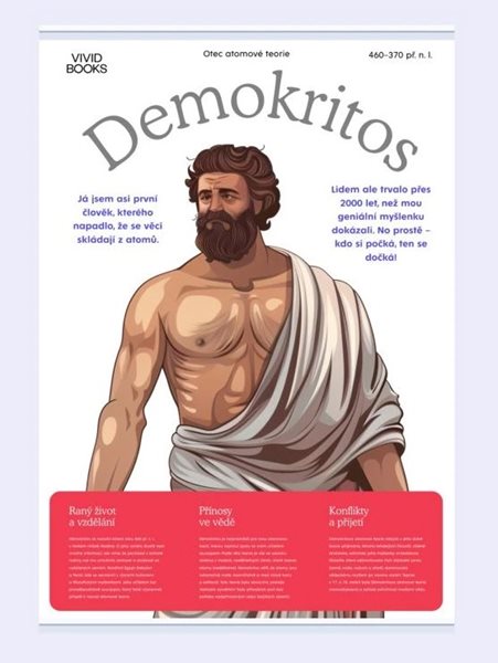 Plátěný obraz Demokritos 594 × 841 mm - A1