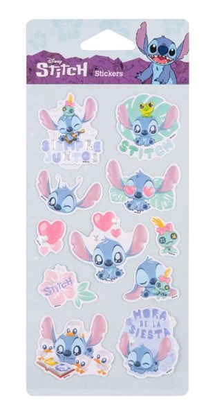 Pop-Up samolepky Colorino Stitch Pastel 1 - mix motivů a velikostí