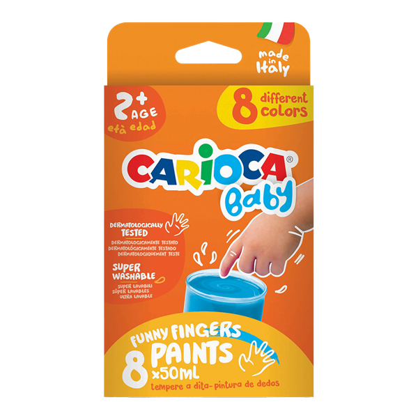 Prstové barvy Carioca Baby 2+