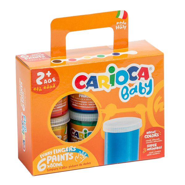 Prstové barvy Carioca Baby 2+