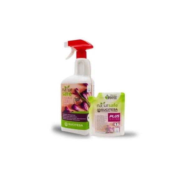 SUCITESA čistič povrchů 16 ks 50 ml sáčků + lahev 1 l - květinová vůně