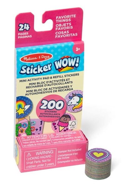 Sticker WOW! MINI knížka s náplní do razítkovače- Veselé obrázky