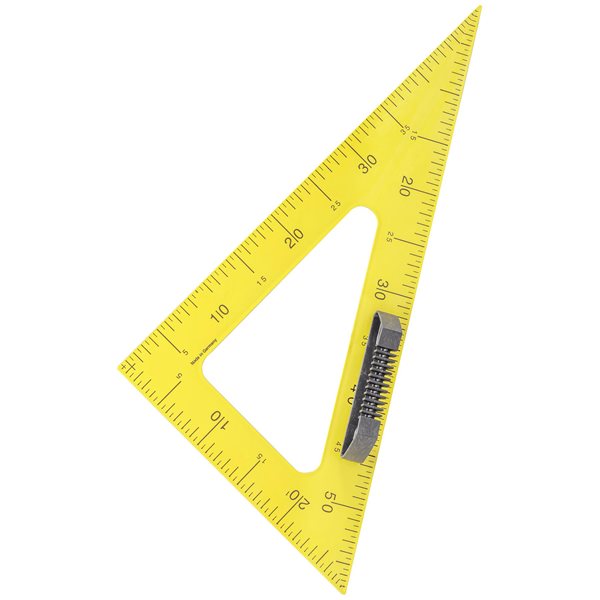 Tabulový trojúhelník WISSNER 30/60° 60 cm - žlutý